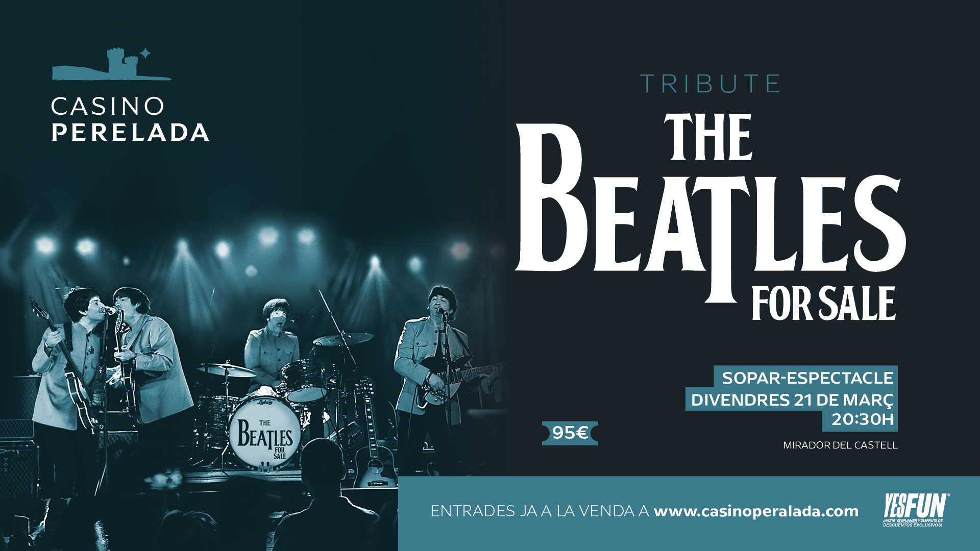 El tribut The Beatles For Sale arriba a Casino Peralada